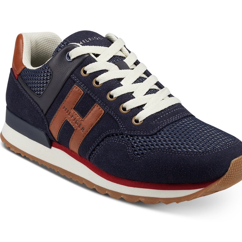Men’s Tommy Hilfiger Faux Suede Navy Artisan Sneaker